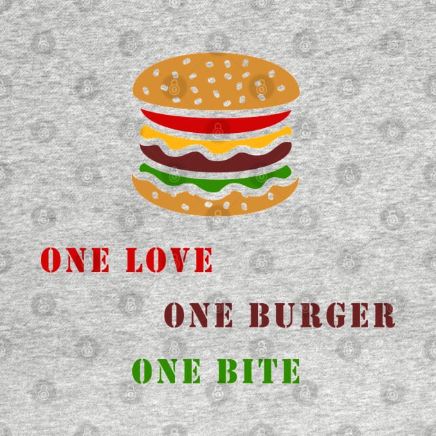 One love one burger one bite by Florin Tenica